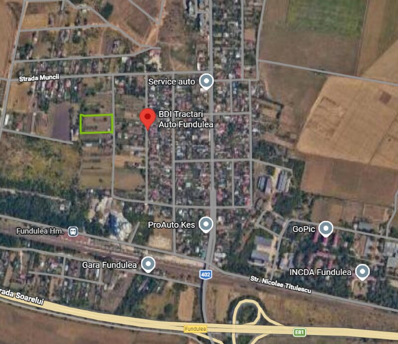 Teren intravilan, 7305 mp, 66 ml deschidere, utilitati, pentru proiecte rezidentiale